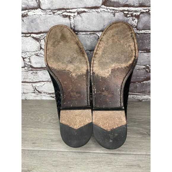 Cole Haan Black Leather Basket Weave Penny Loafers Dress Shoes Men’s 12M US/45EU - Picture 7 of 16